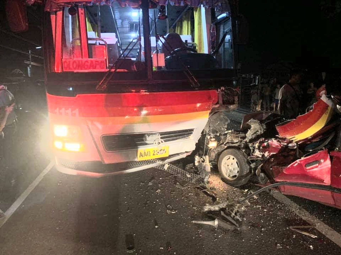 Navy personnel killed in Zambales bus-car collision