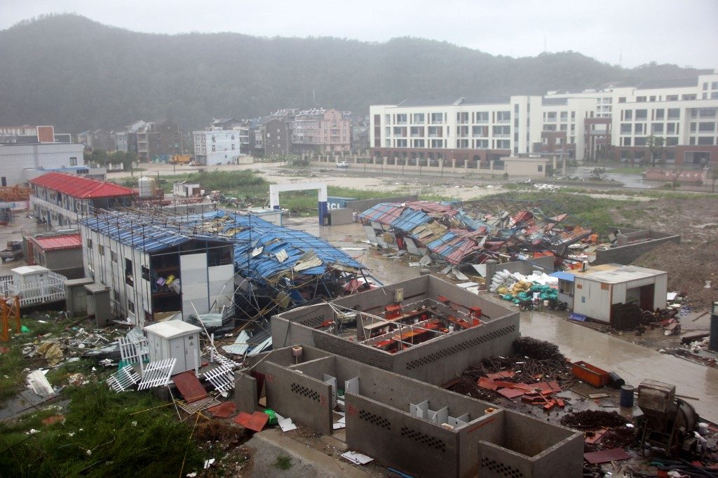 At least 13 dead, 16 missing as Typhoon Lekima slams east China