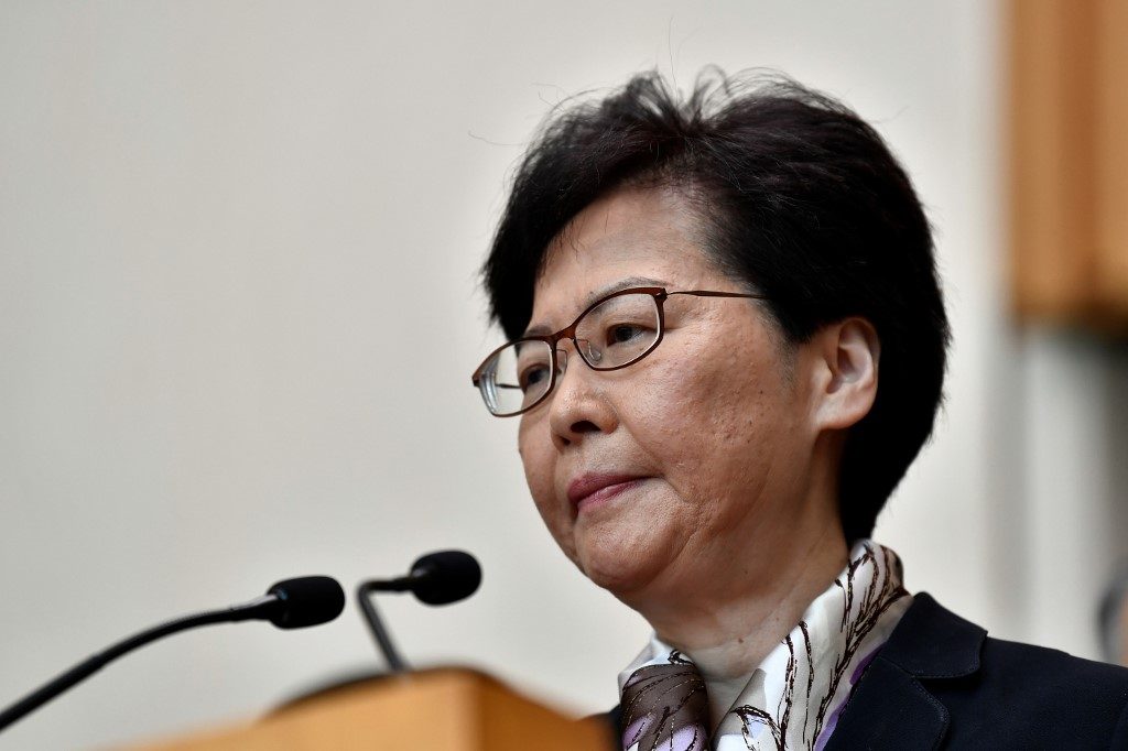 Beijing says it ‘firmly’ supports Hong Kong leader