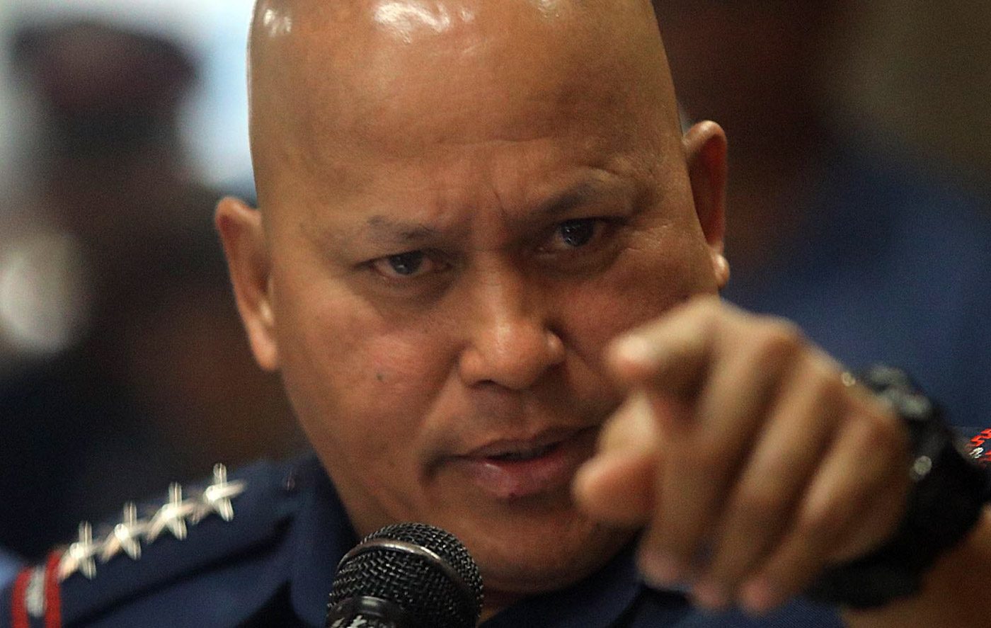 LAST SAY. PNP chief Police Director General Ronald Dela Rosa at a press conference in Camp Crame on Monday, January 22, 2018. File Photo by Darren Langit/Rappler   