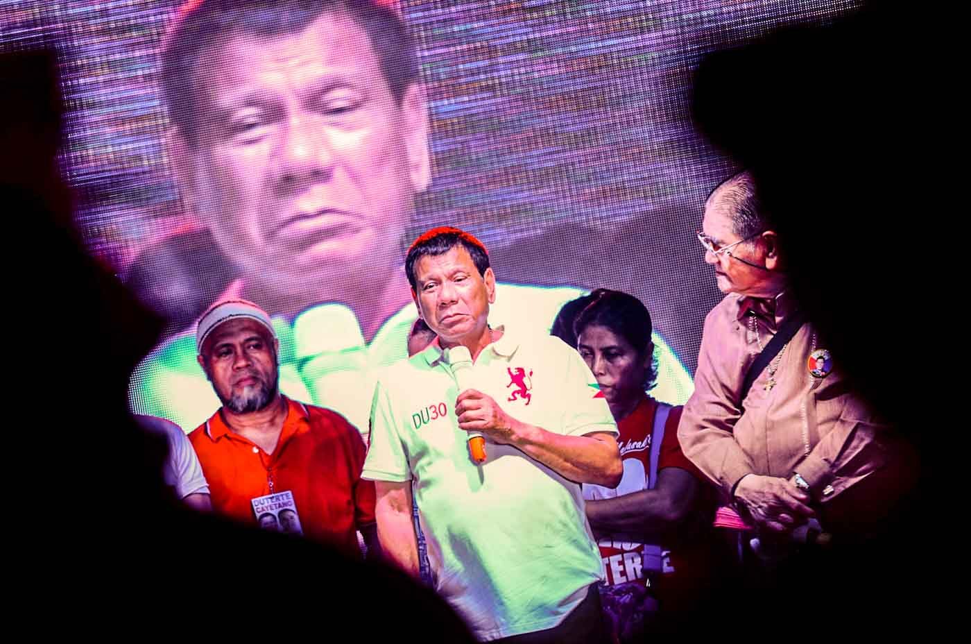 Amid bank controversy, Duterte keeps survey lead