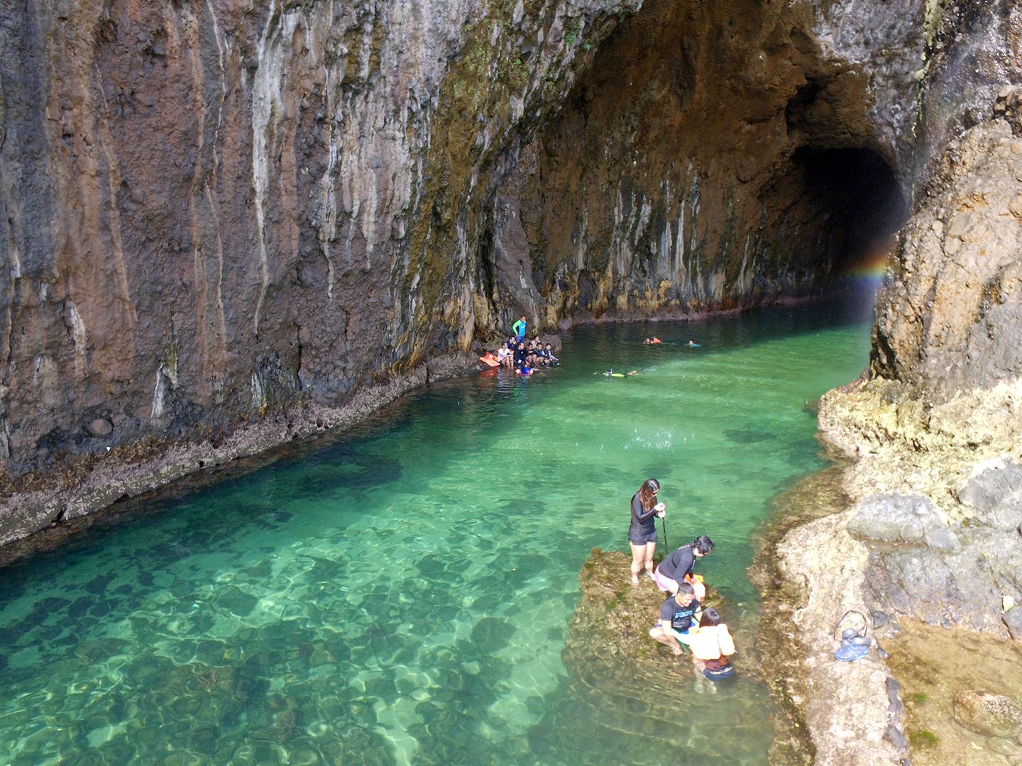 AQUA-COLORED. Malangsi cave and falls. 
Photo by Raymon Dullana/Rappler   