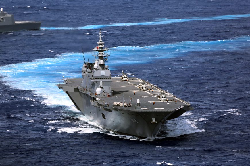 Japan warship to escort U.S. supply vessel in Pacific – media