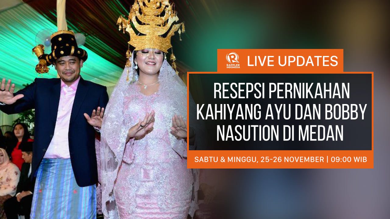 LIVE UPDATES: Resepsi adat Mandailing Kahiyang Ayu-Bobby