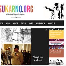 Situs Sukarno.org, proyek sukarela dari pengagum sang proklamator