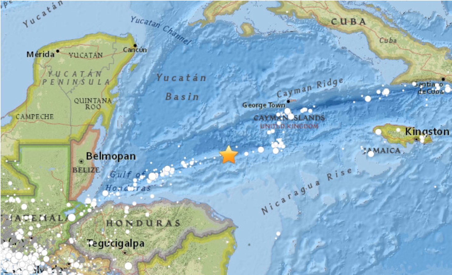 Magnitude 7.6 earthquake strikes off Honduras coast – USGS
