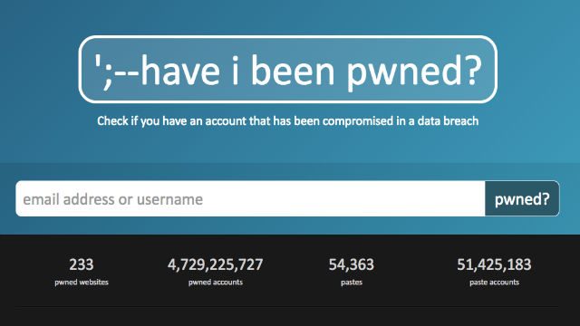 This website checks if your email has been compromised
