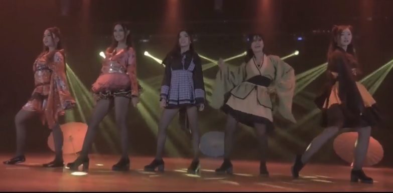 GIRL BAND. Maria (Mary Joy) and her friends appear as a girl group in a show. 