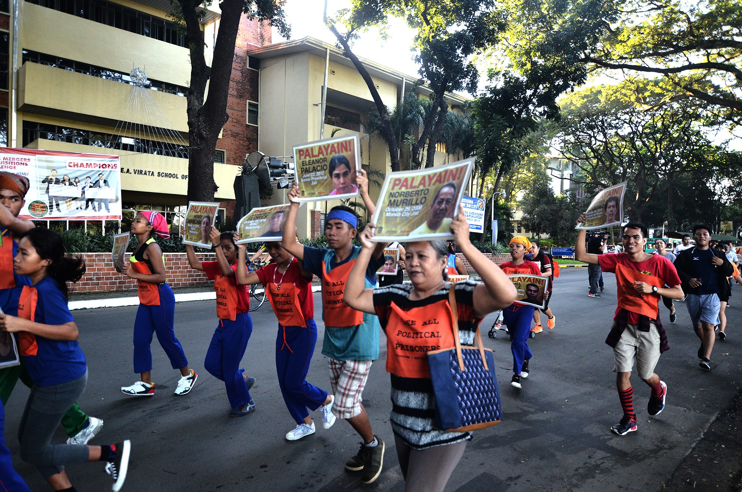 FREEDOM. The 'Run Free' is organized by progressive groups Selda and Hustisya. Photo by Maria Tan/Rappler 
