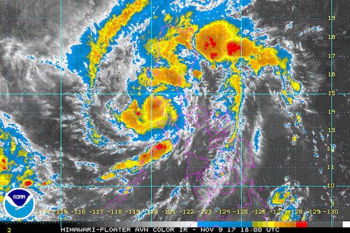 Tropical Storm Salome now off Batangas coast