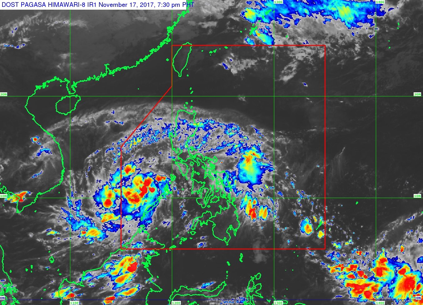 Tropical Depression Tino makes landfall in Palawan