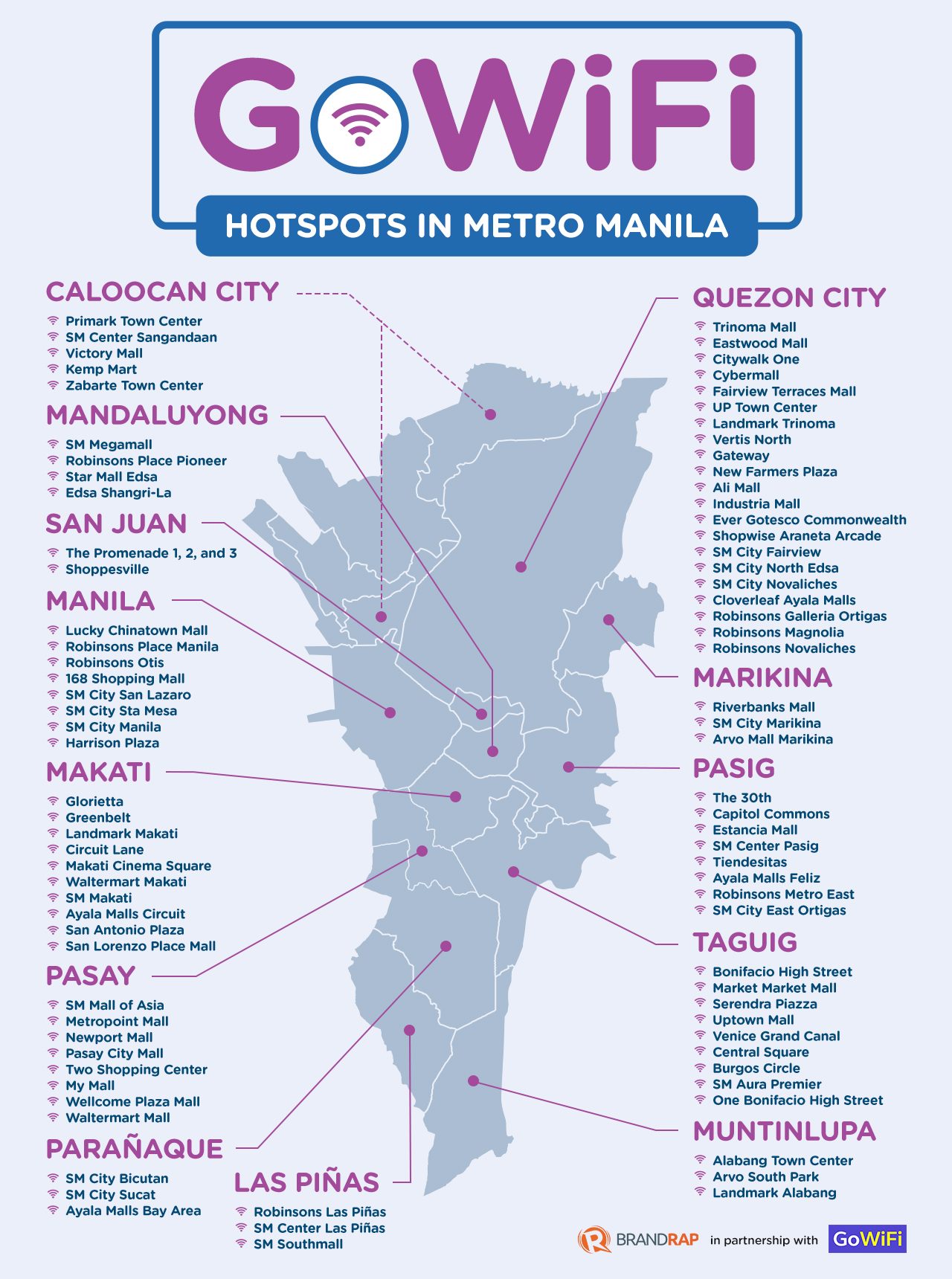 INFOGRAPHIC: Spots in Metro Manila where you can get free Wi-Fi