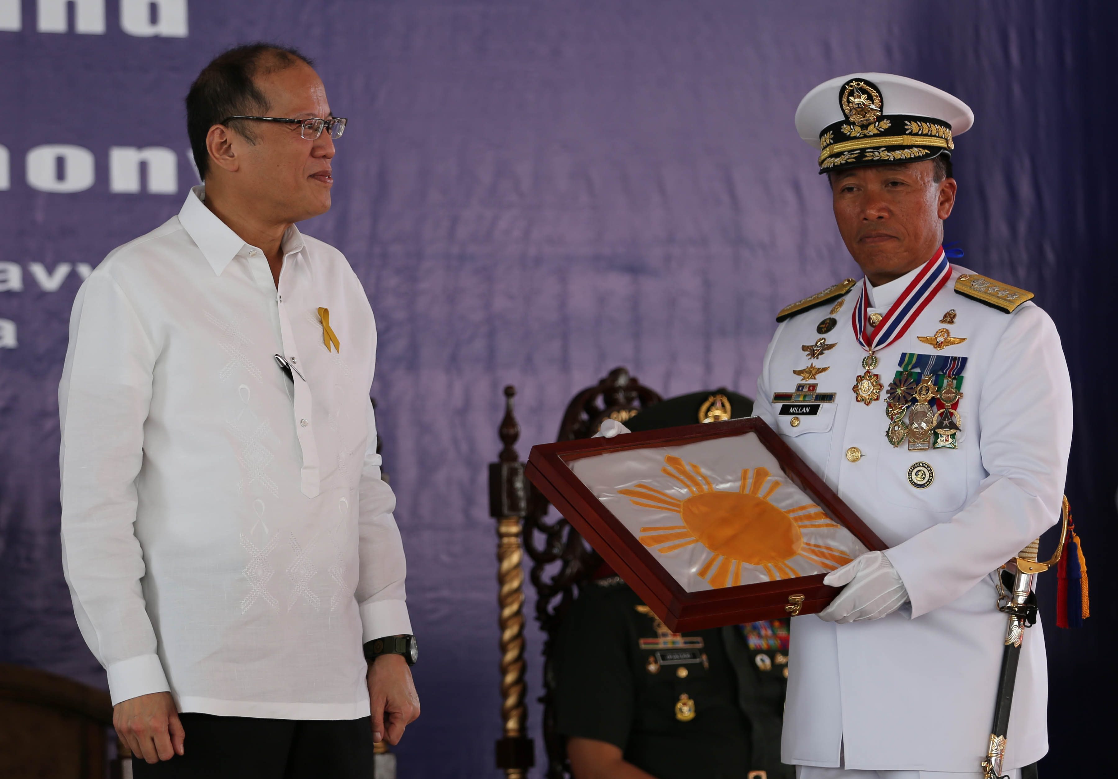RETIRED. Former Philippine Navy chief Vice Admiral Jesus Millan. Malacañang photo 