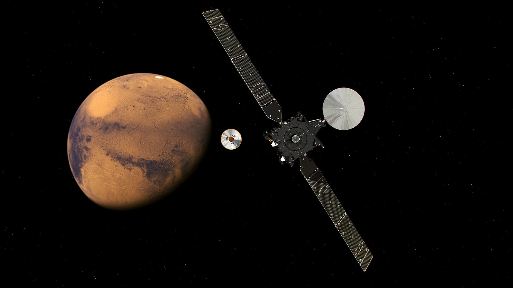 Europe’s Mars lander on track towards red planet