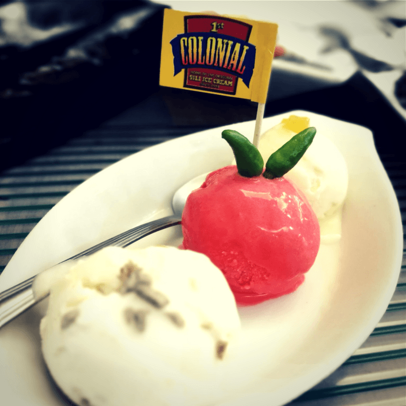 Sili Ice Cream. This bubble gum pink ice cream is sweet yet fiery. Photo courtesy of Laurie Mae Gucilatar.

 