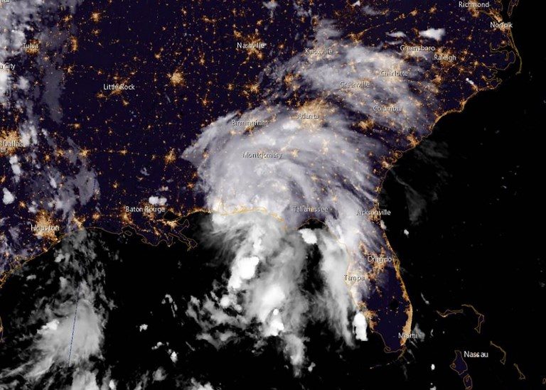 Tropical Storm Gordon makes landfall on US Gulf Coast, one death reported