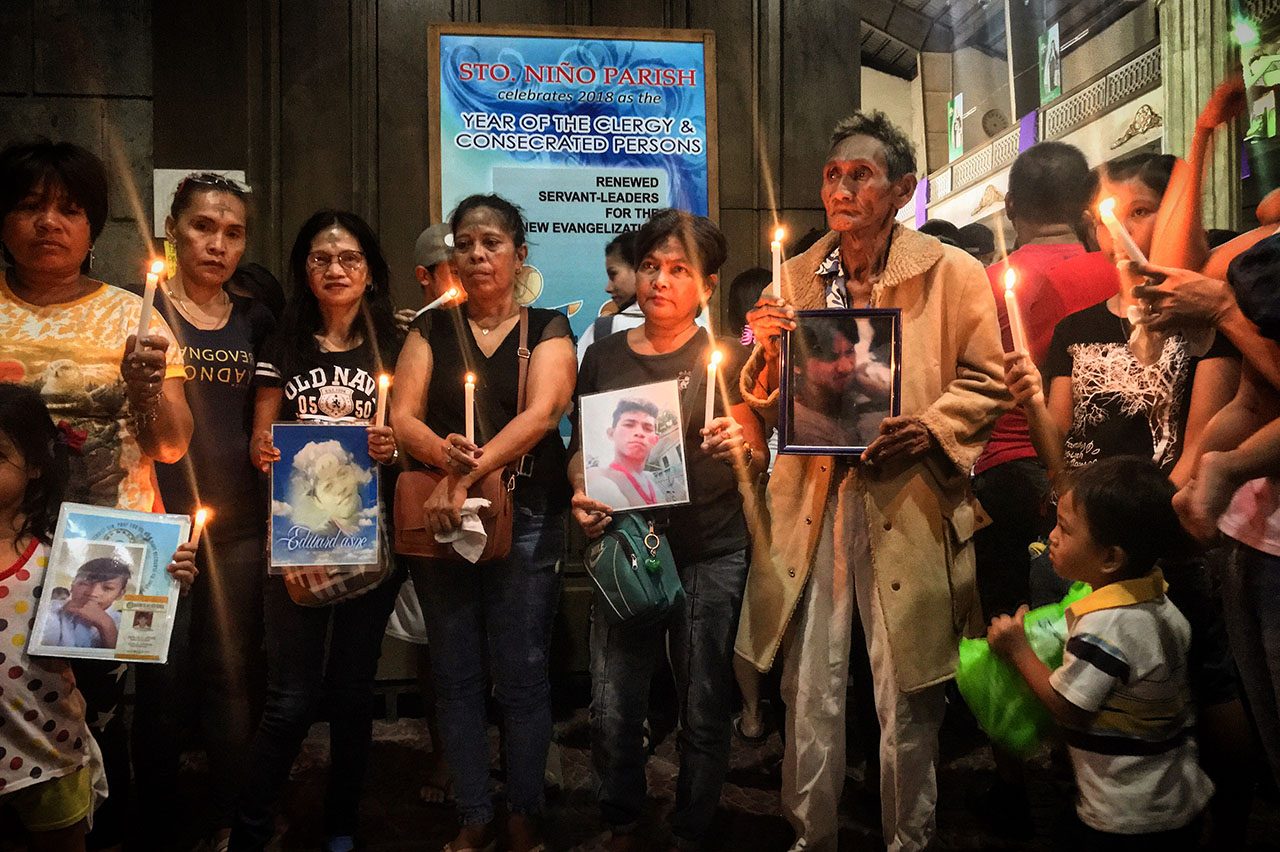 Families remember their fallen loved ones, victims of extrajudicial killings. Photo by CSO-CHR (Consultative Caucus on Human Rights) 