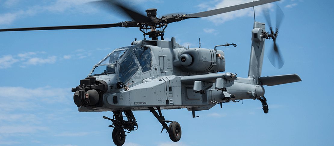 'MOST ADVANCED.' The AH-64 Apache helicopter by Boeing, Photo from the Boeing India website 
