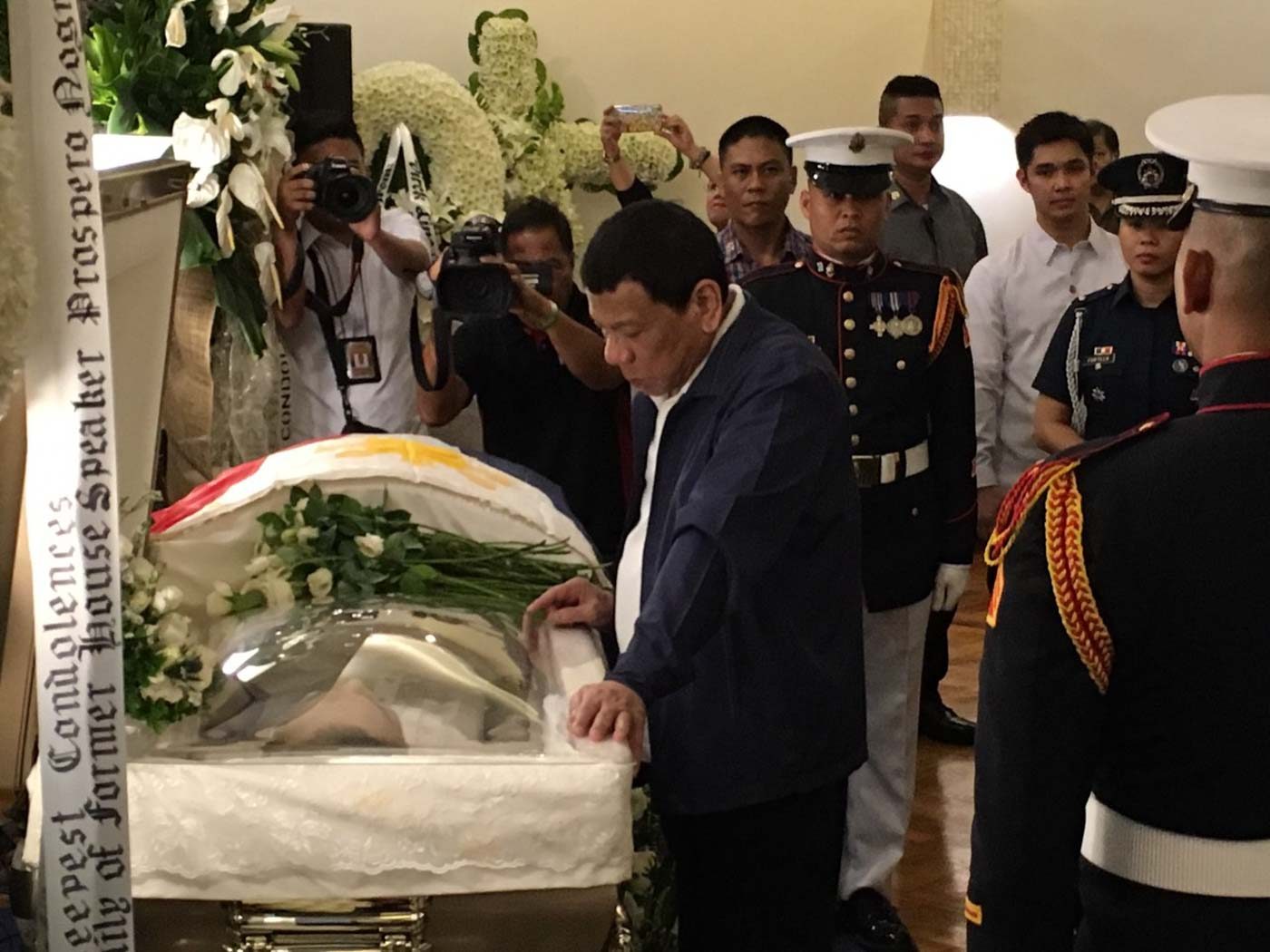 Duterte visits former rival Prospero Nograles’ wake