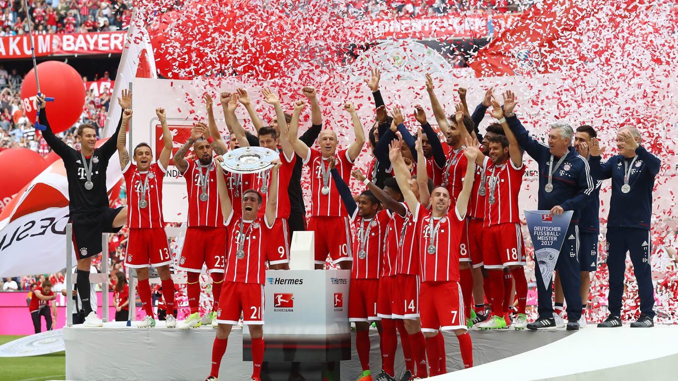 FOTO: Perayaan ‘Deutscher Fussballmeister 2017’ Bayern Munich