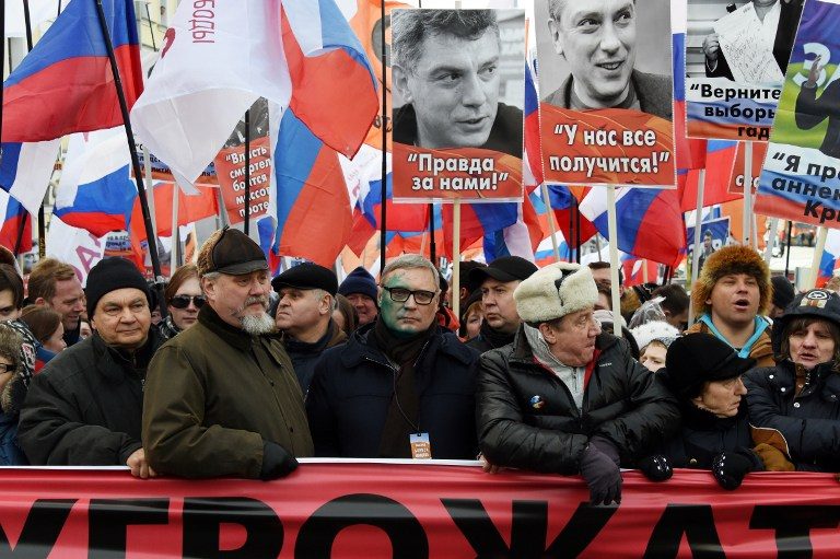 Thousands march in Moscow two years after Putin foe killed