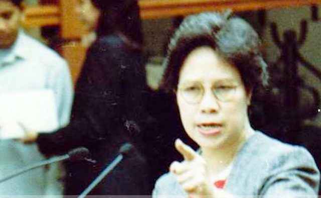 SENATE. Senator Santiago was known to be a colorful speaker at the Senate. Photo from MDS Facebook  