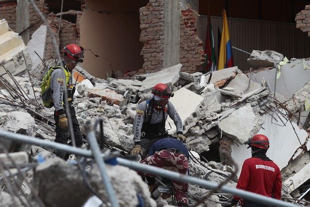 Ecuador quake toll continues rising, now at 413