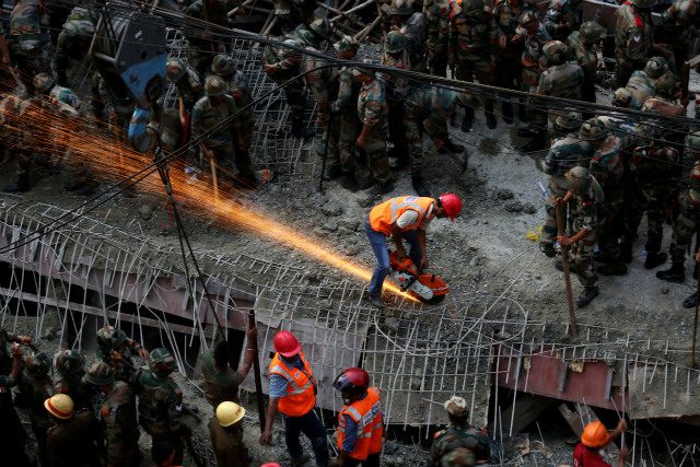 ‘No more survivors’ in India flyover collapse, 5 detained