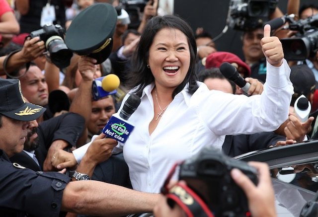 Keiko Fujimori headed for runoff in Peru vote
