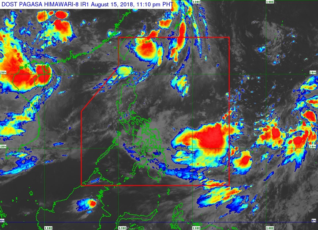Rain in parts of Luzon expected on August 16