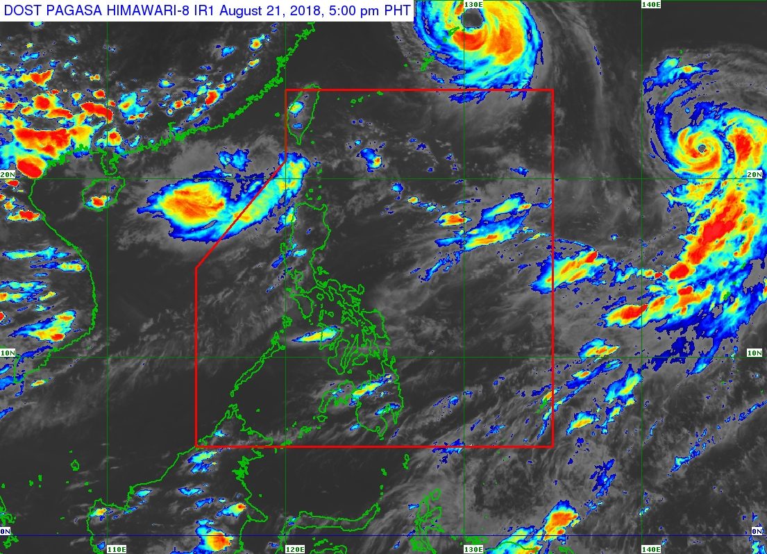 Monsoon bringing rain to parts of Luzon on August 22
