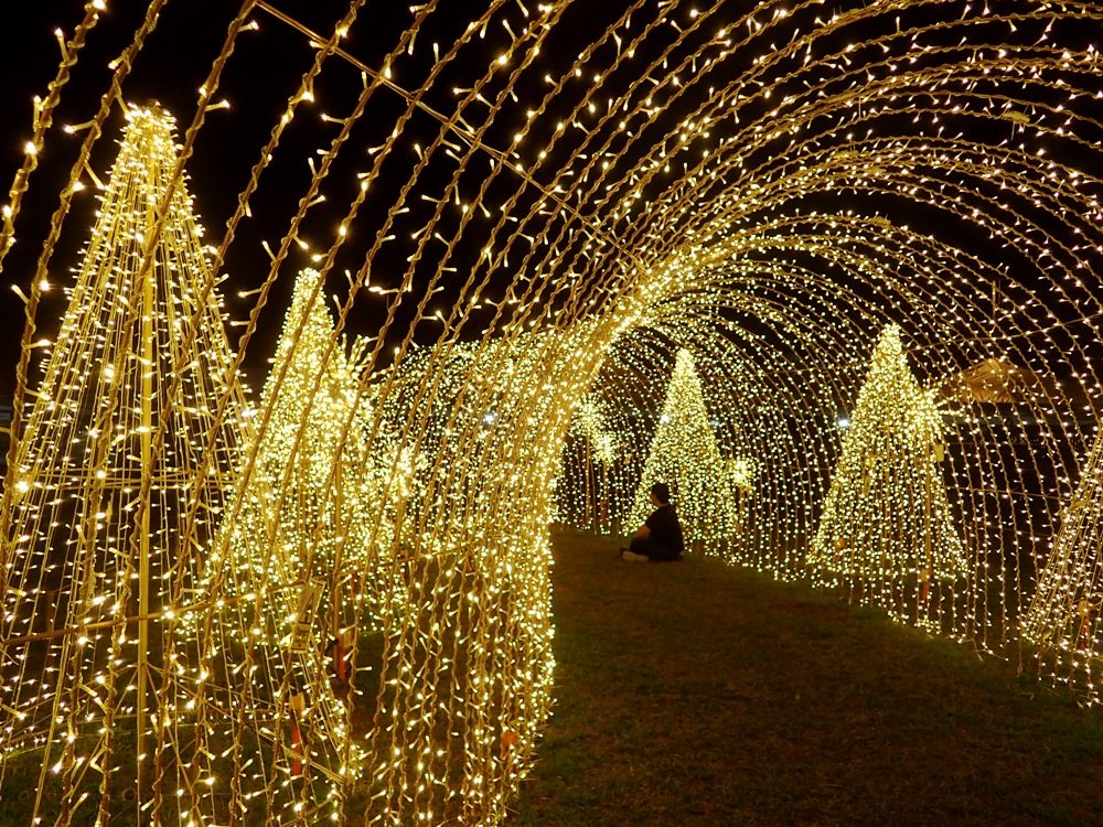 LIGHT TUNNEL. Going inside this tunnel can indeed feel magical with all the surrounding lights.
 