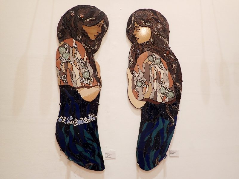 MUSE. Lisa de Leon Zayco and Jules Ozaeta’s Muse series is made of mosaic and wire.