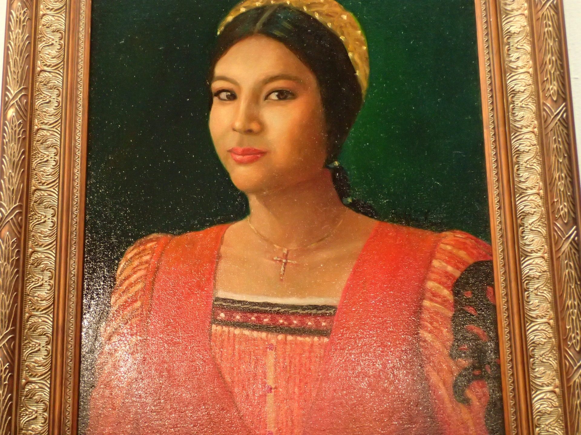 JULIET. This painting, according to Rellie Liwag, is her imagination of a Filipino version of the tragic heroine in Romeo and Juliet.