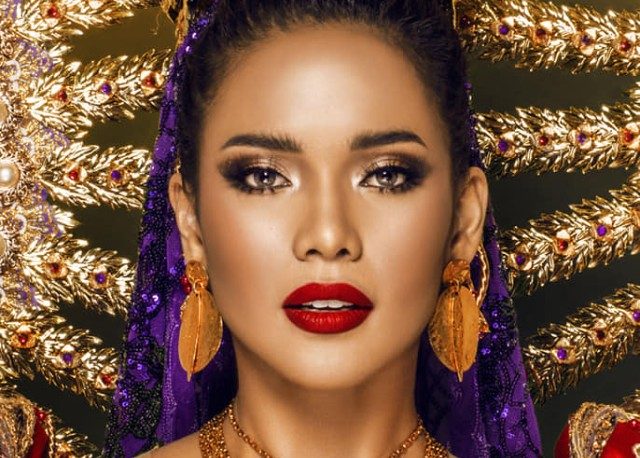 LOOK: Leren Bautista’s Maranao princess national costume for Miss Globe 2019