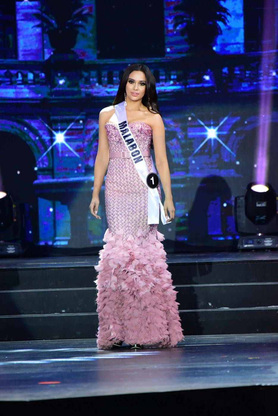 Jessica Marasigan representing Malabon during the Bb Pilipinas 2019 pageant night. File photo by Alecs Ongcal/Rappler 