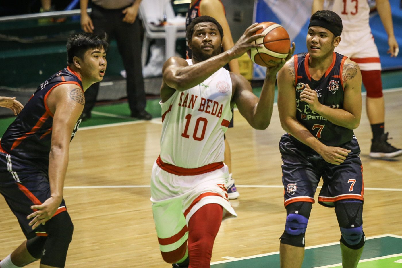 San Beda tops Letran to stay perfect