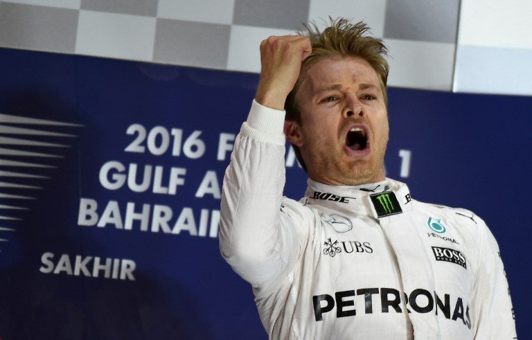 Nico Rosberg berhasil meraih gelar juara dunia Formula One musim 2016. Foto oleh Mohammed Al-Shaikh/AFP 