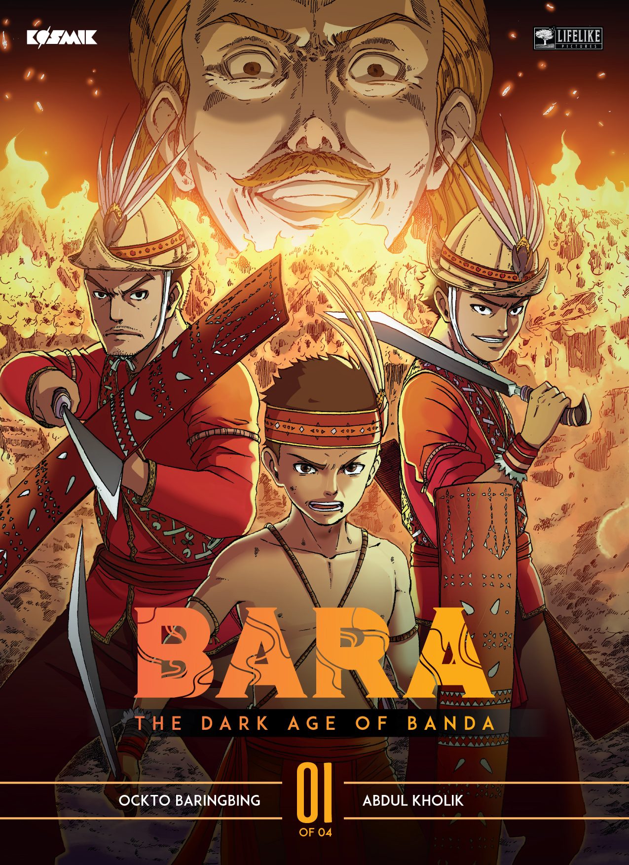 Cover komik 'Bara The Dark Age of Banda'. Gambar dari Lifelike Pictures 
