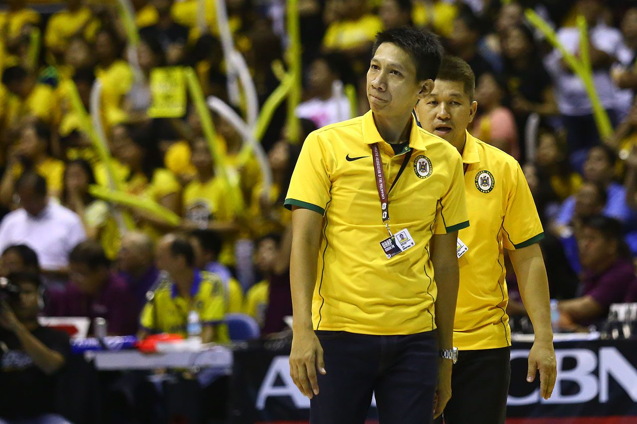 SIMILAR SITUATION? Coach Nash Racela and the Tamaraws also won Game 1 last season before losing the last two games. Can they change the outcome this time around? Photo by Josh Albelda/Rappler 