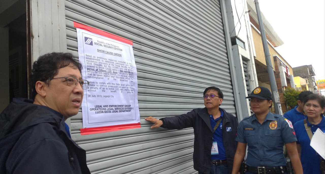 SSS runs after delinquent employers in Legazpi City
