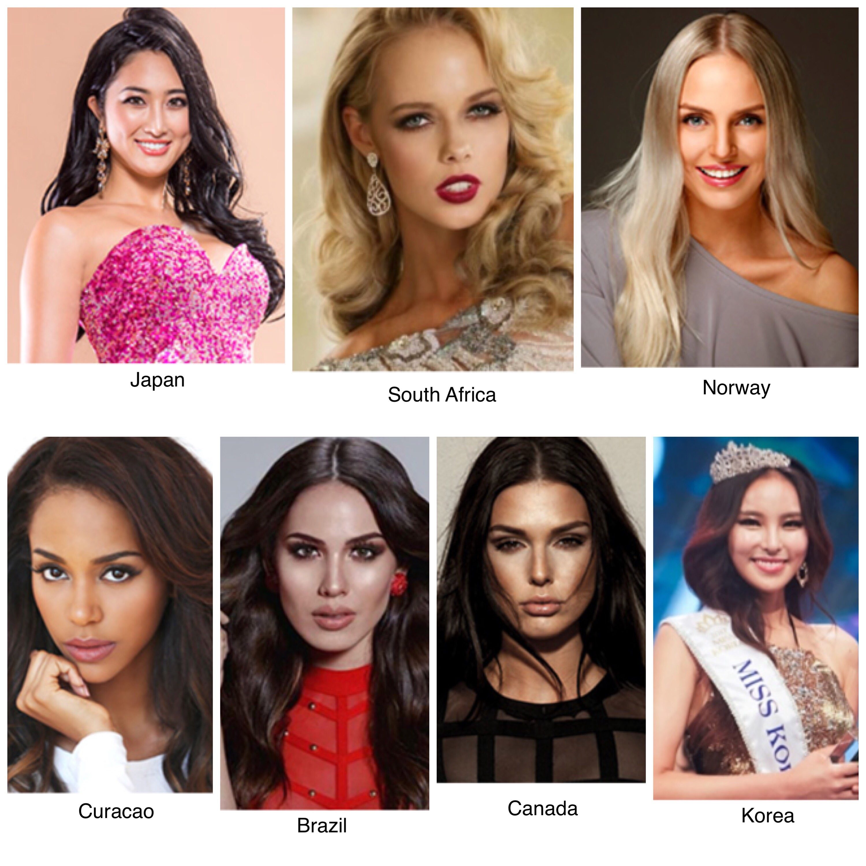 POTENTIAL PICKS. These ladies may also be a surprise candidate during November 14. Photos from Miss International website 