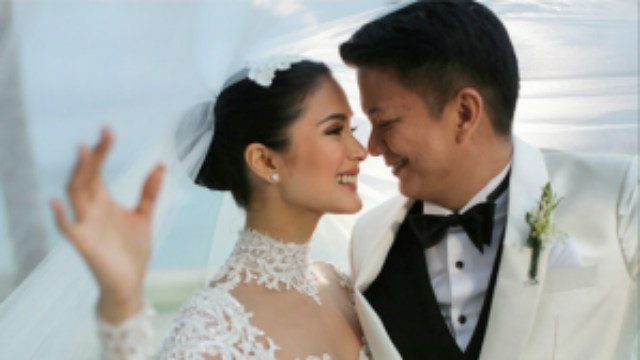 ISLAND WEDDING. Chiz Escudero and Heart Evangelista are also married in Balesin. Screengrab from Instagram/patdy11  