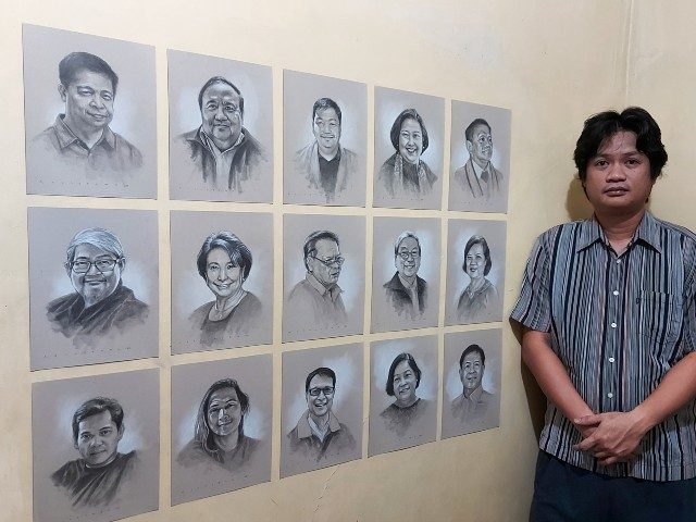 Rocker Aurelio Castro III creates portraits of 19 frontliner heroes