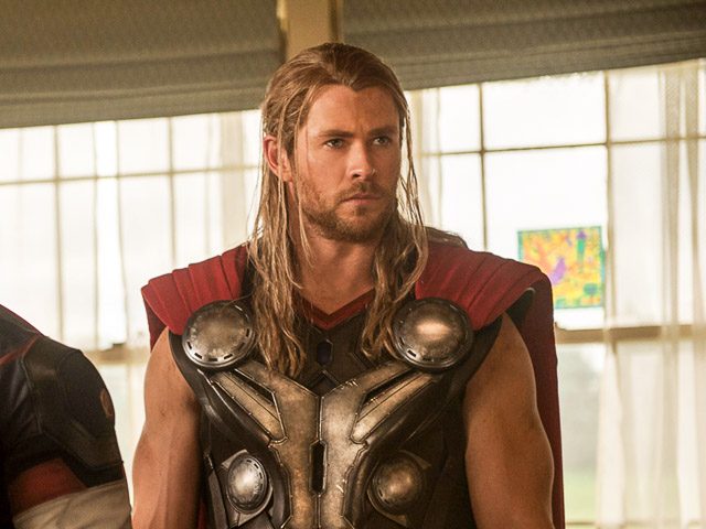 THOR. Chris Hemsworth plays the Asgardian leader in the Marvel Cinematic Universe. Photo by Jay Maidment/Marvel 