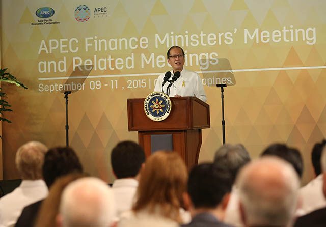 Aquino to APEC finance ministers: Real growth is inclusive growth