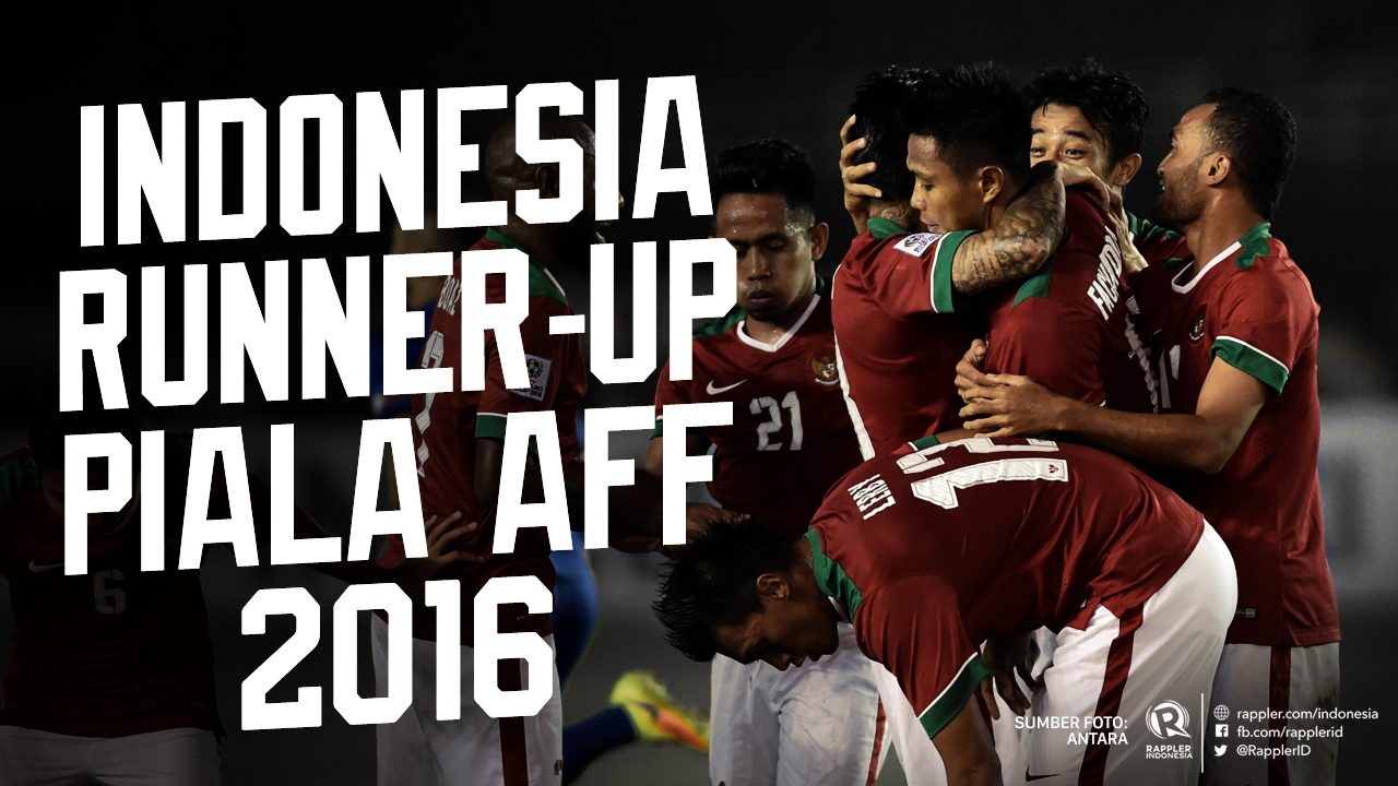 Hasil final Piala AFF 2016: Kalah 2-0 dari Thailand, Indonesia ‘runner-up’ Piala AFF 2016
