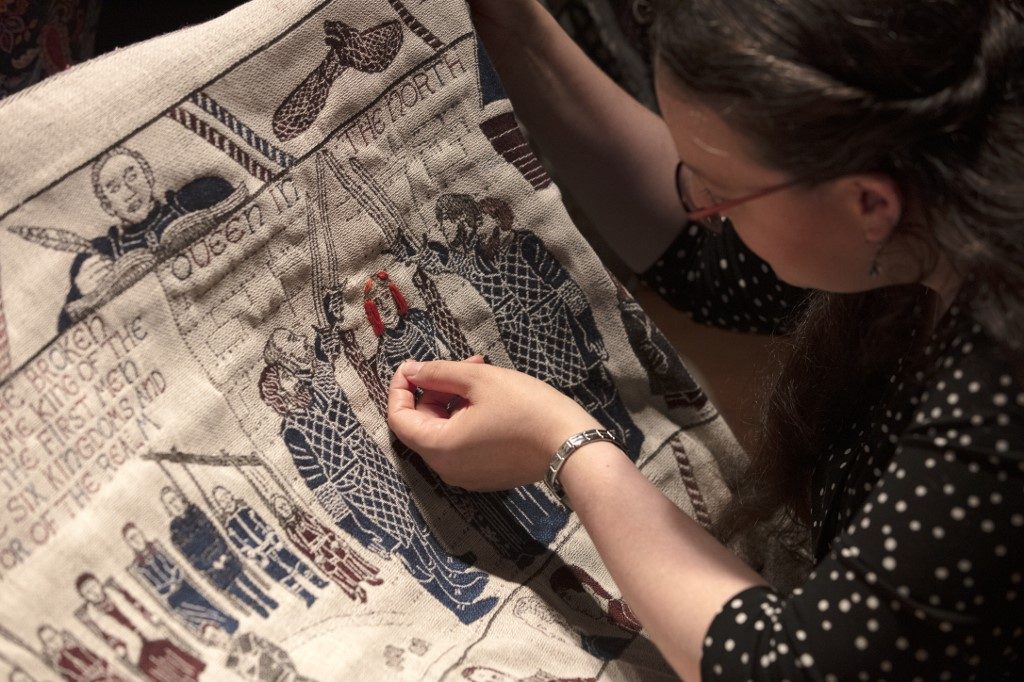 Belfast museum putting final touches on tapestry depicting ‘Game of Thrones’ saga