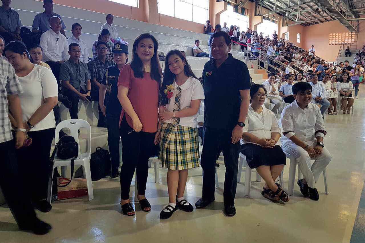 LOOK: Duterte attends daughter Kitty’s graduation