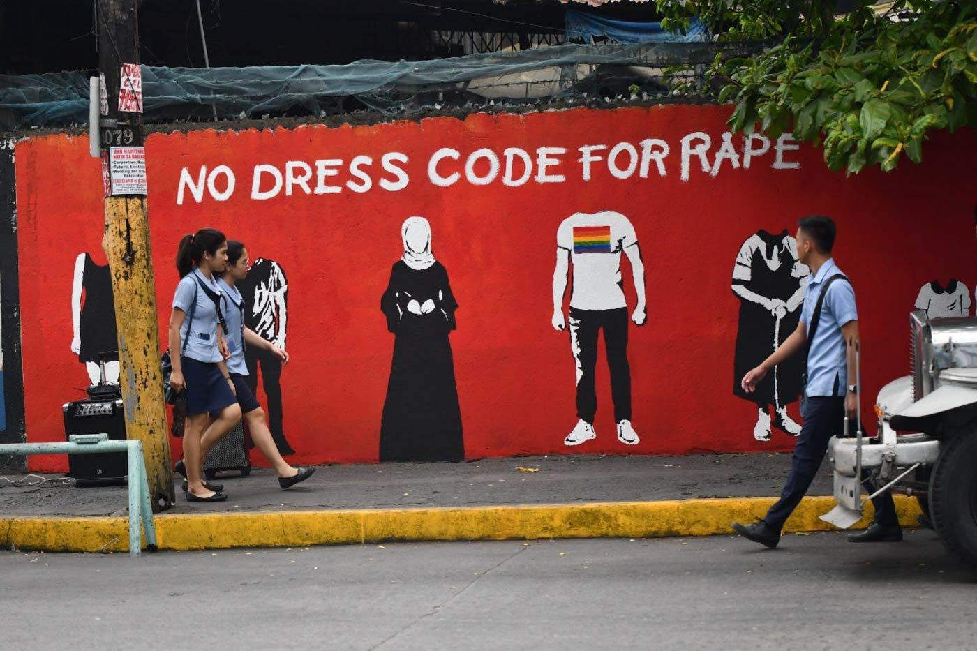 IN PHOTOS: Mural shows there is ‘no dress code for rape’